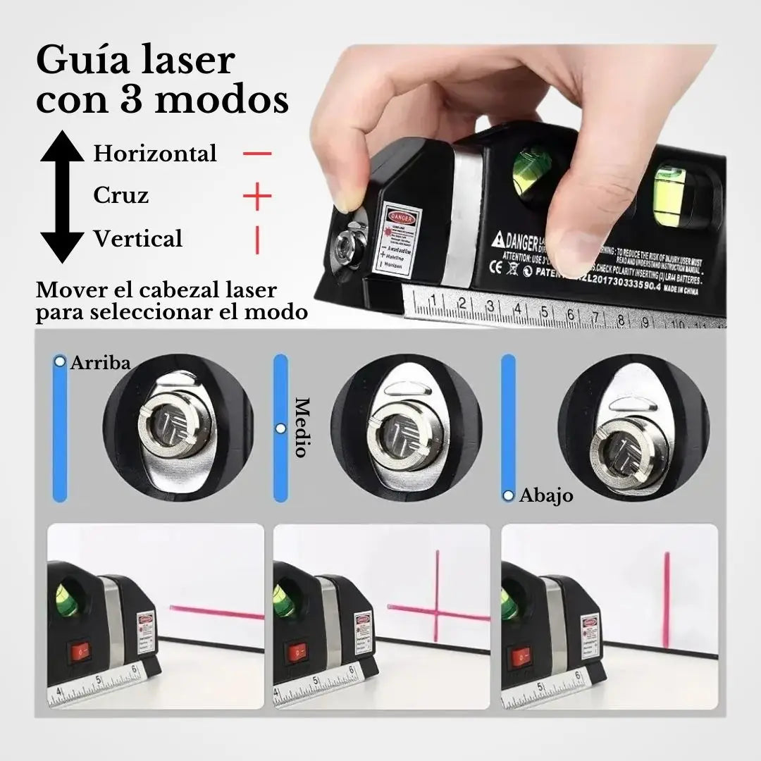MultiLevel Pro - Nivel Láser 4 en 1 Multifuncional