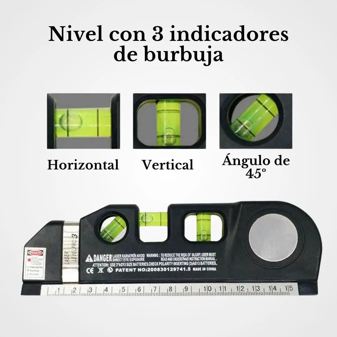 MultiLevel Pro - Nivel Láser 4 en 1 Multifuncional